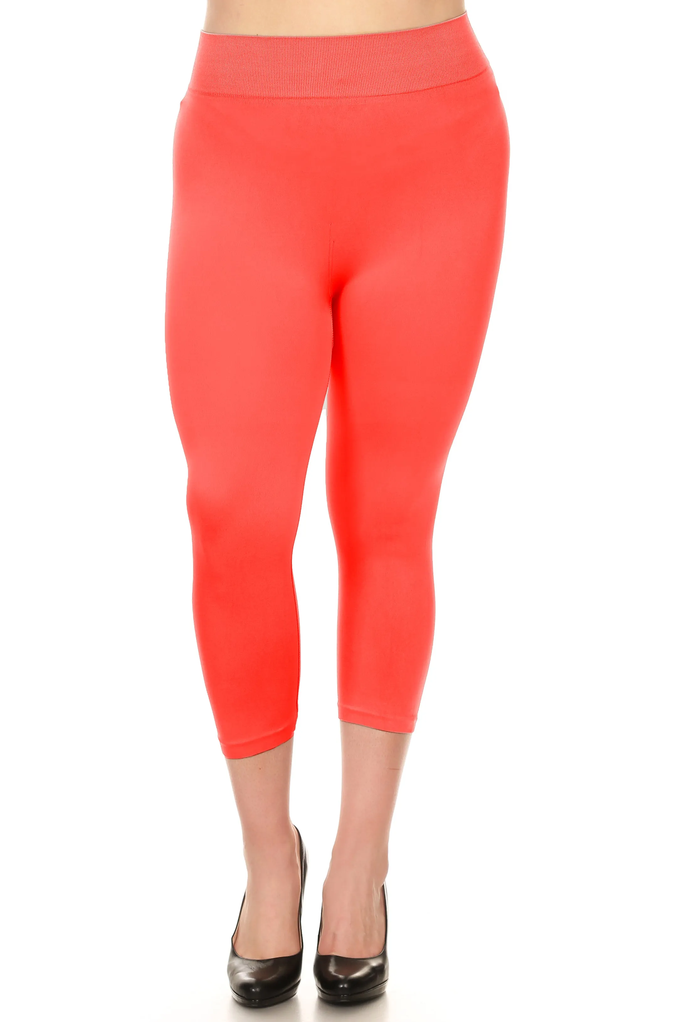 Plus Size Wendy Seamless Capri Leggings