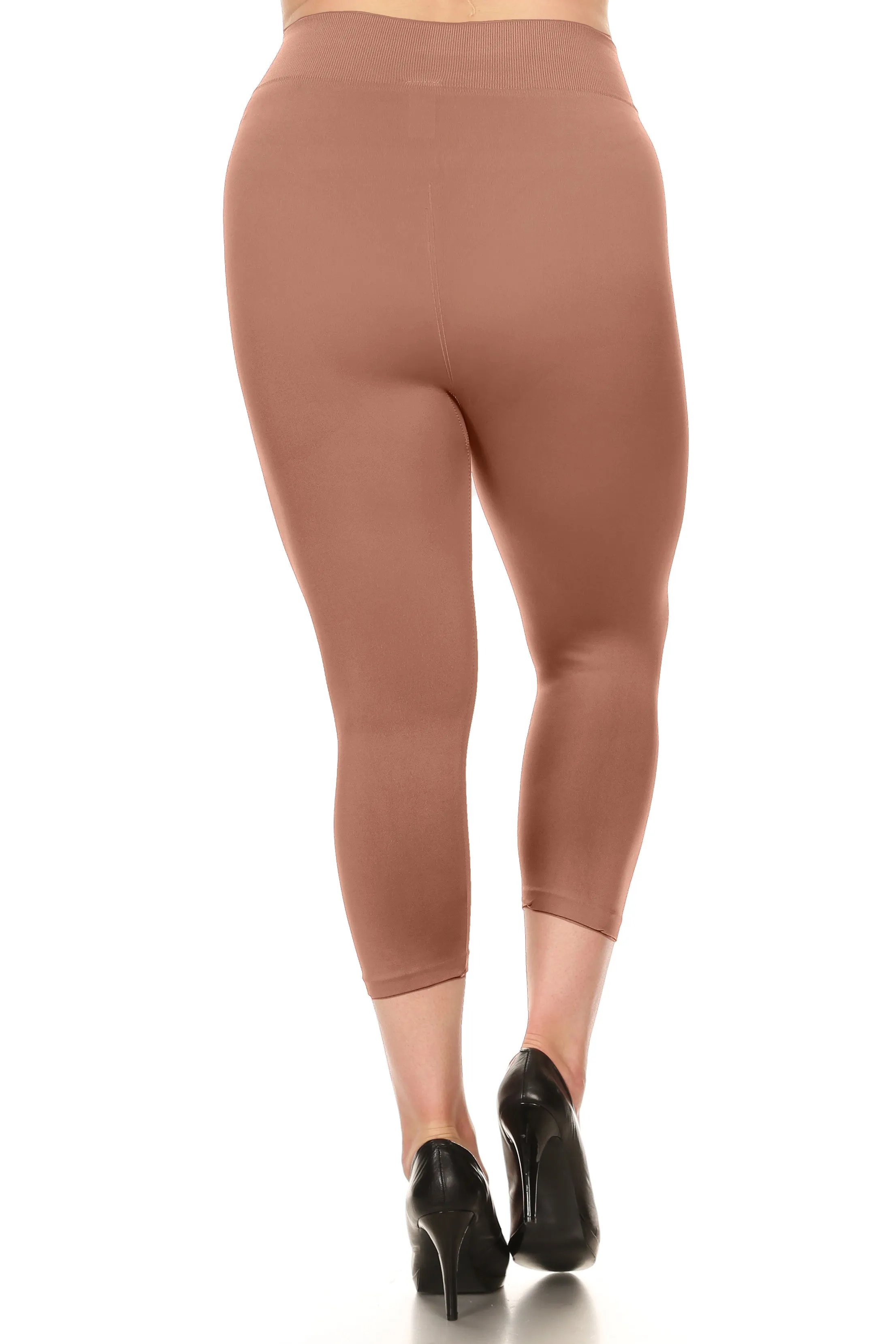Plus Size Wendy Seamless Capri Leggings