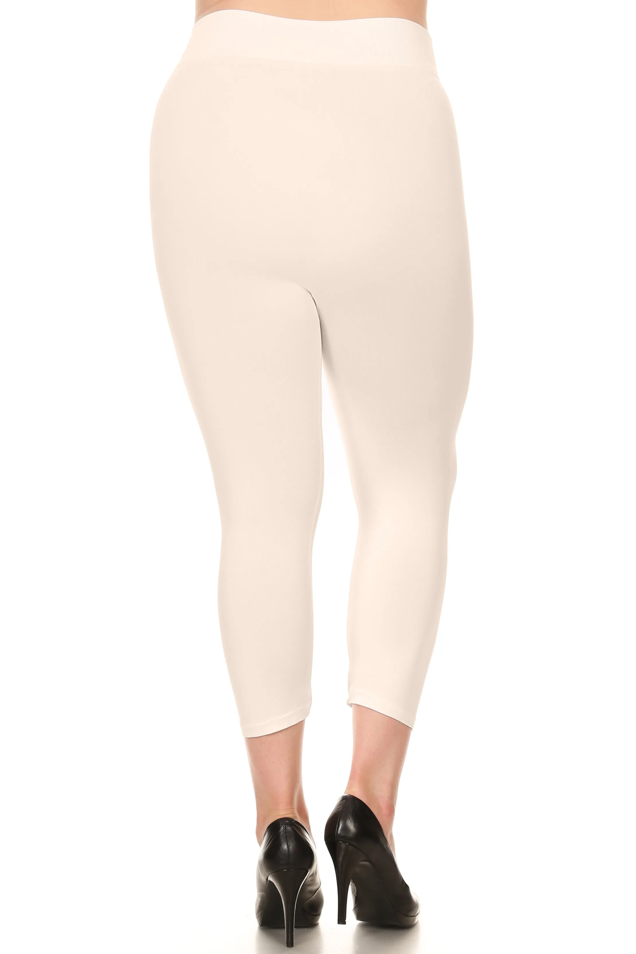 Plus Size Wendy Seamless Capri Leggings