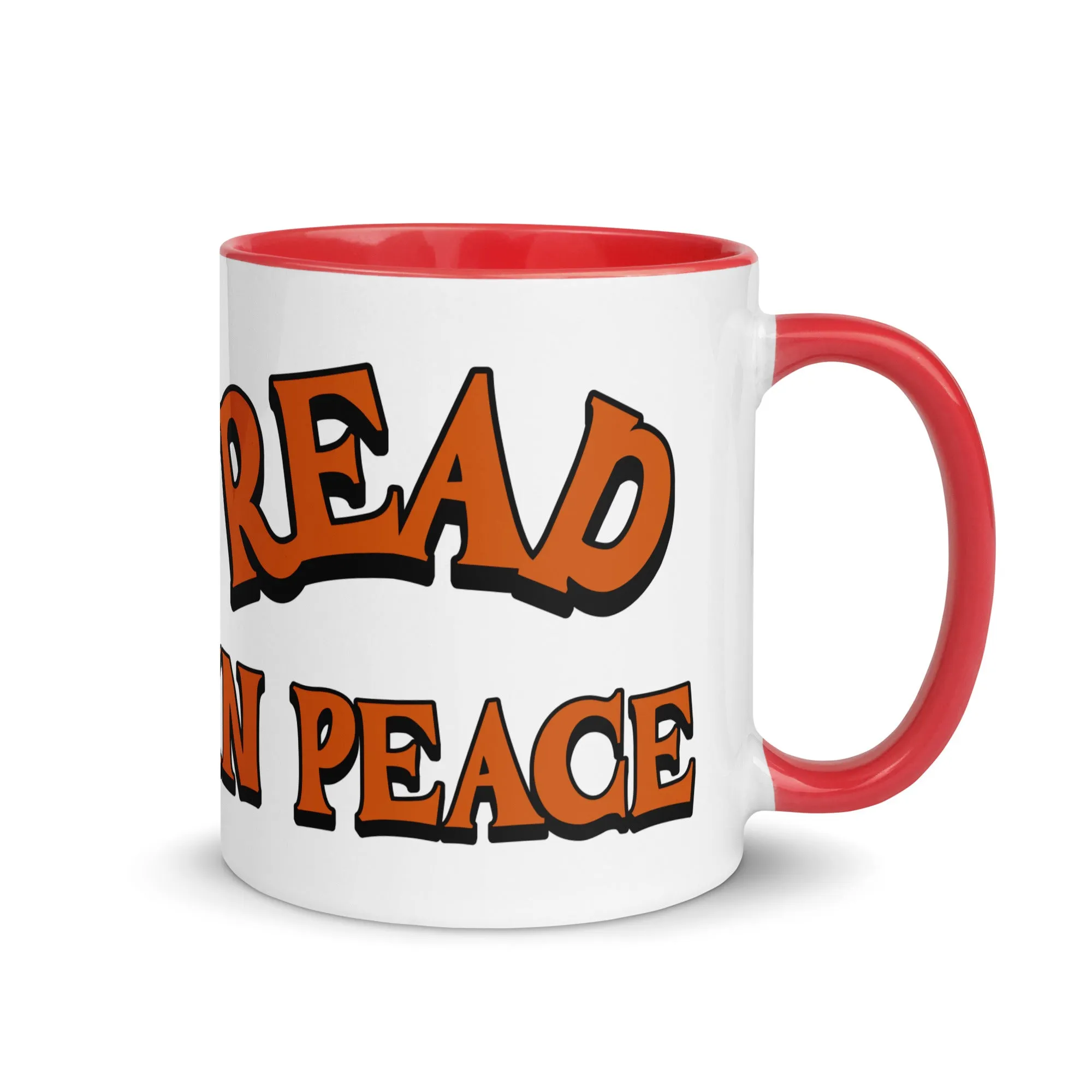 Read in Peace Mug with Colour Inside
