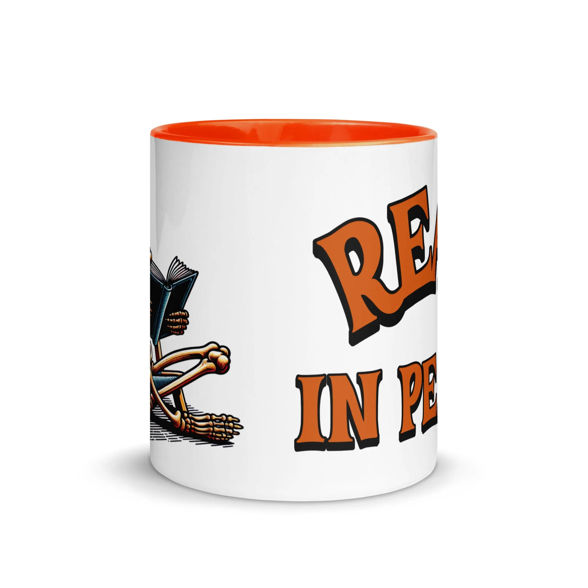 Read in Peace Mug with Colour Inside