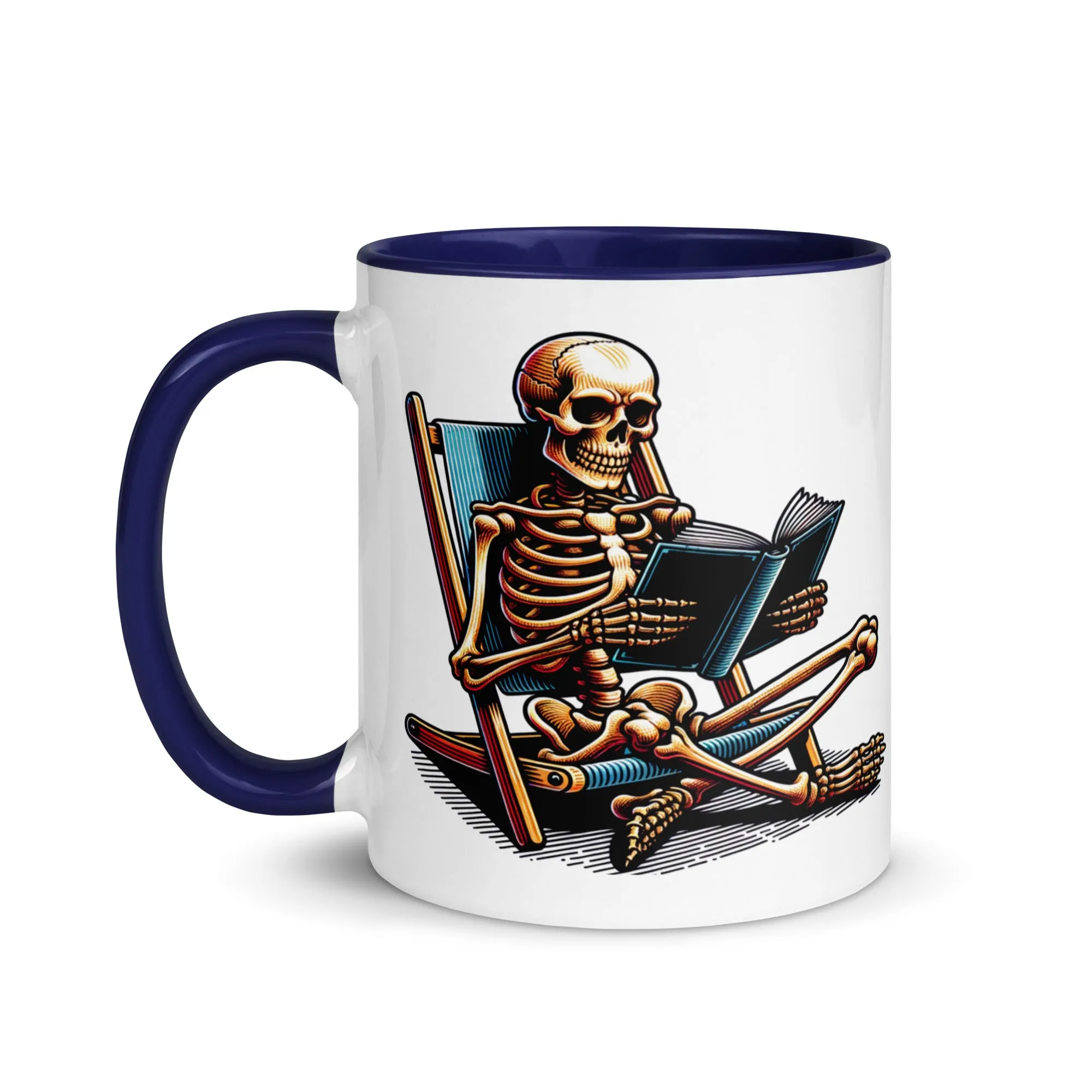 Read in Peace Mug with Colour Inside