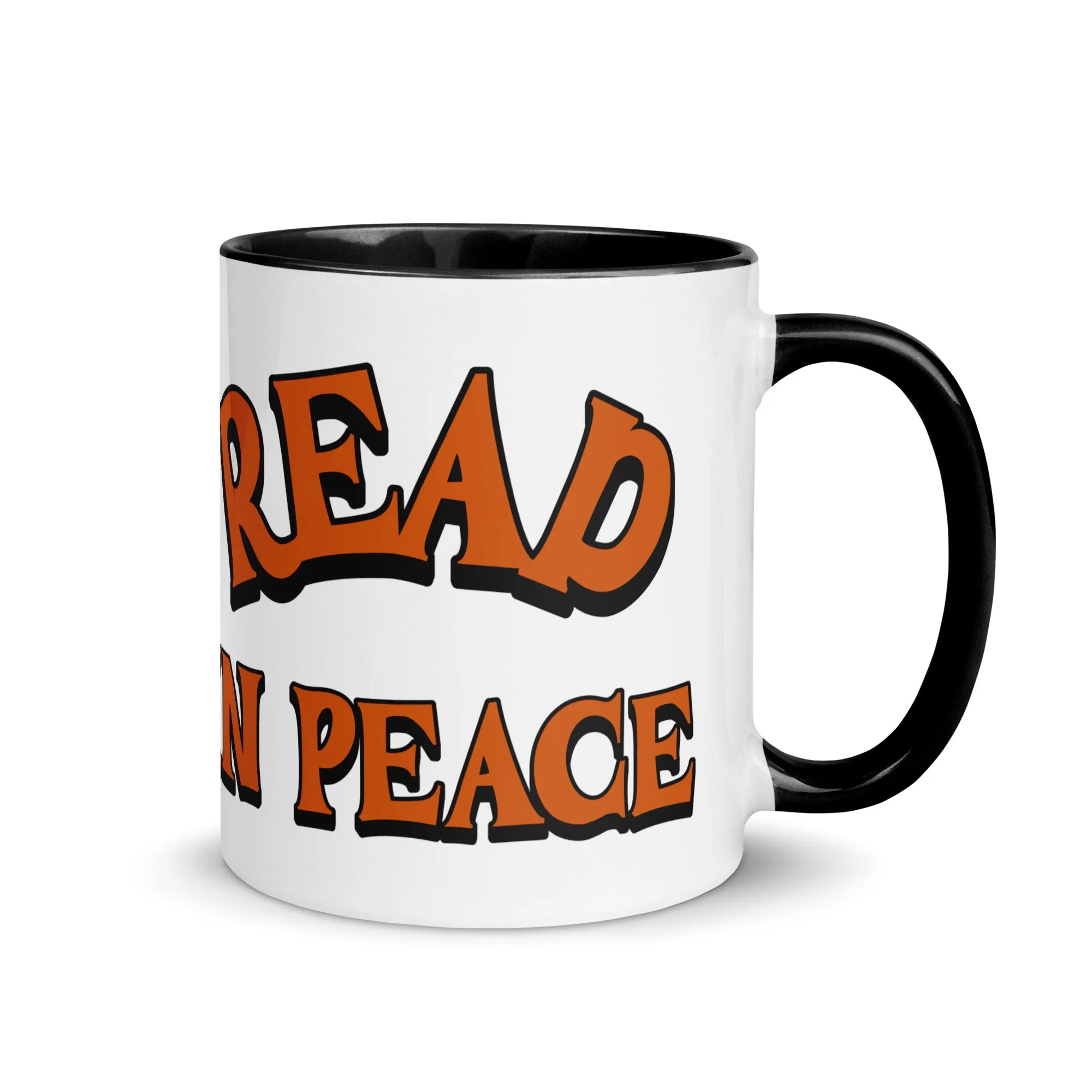 Read in Peace Mug with Colour Inside