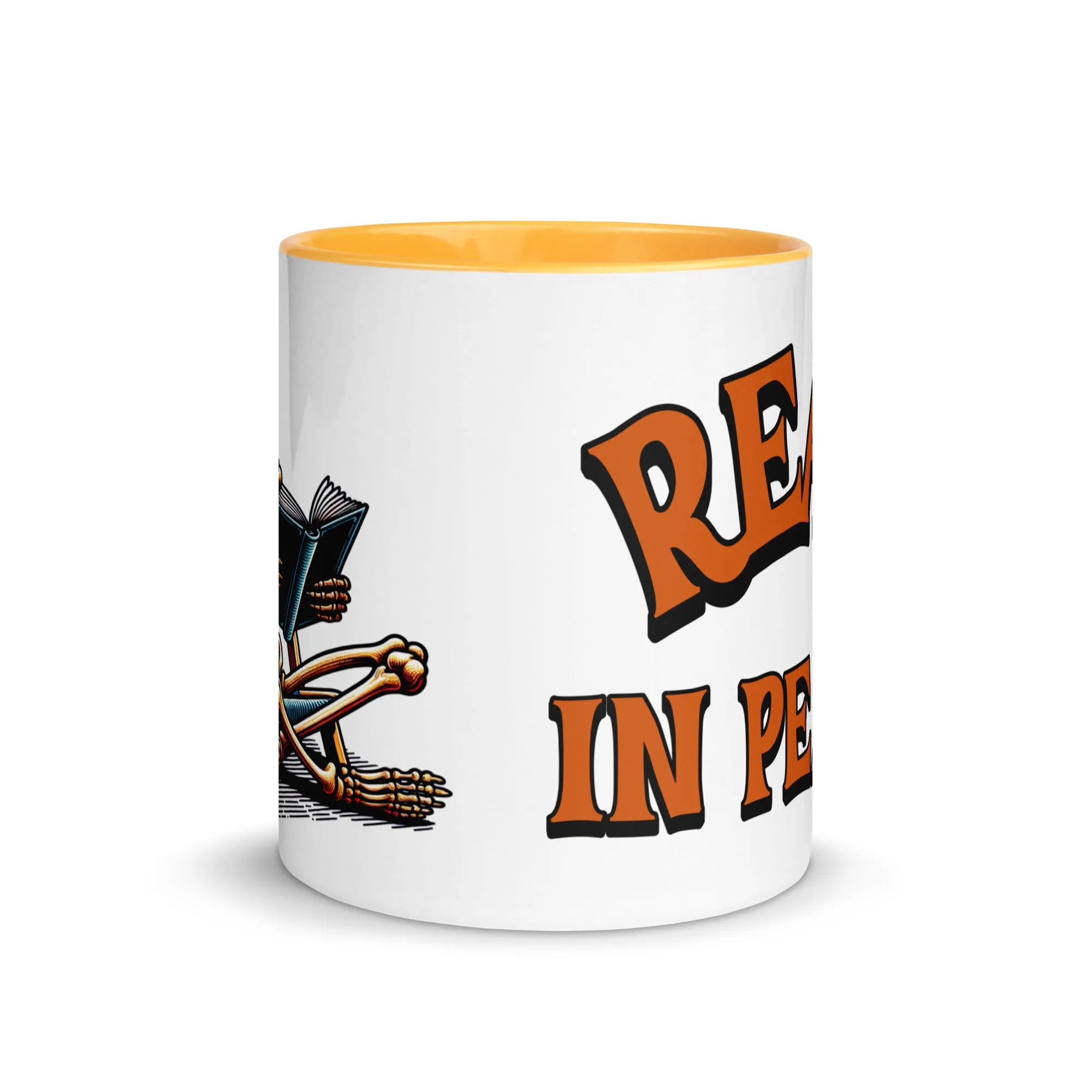 Read in Peace Mug with Colour Inside