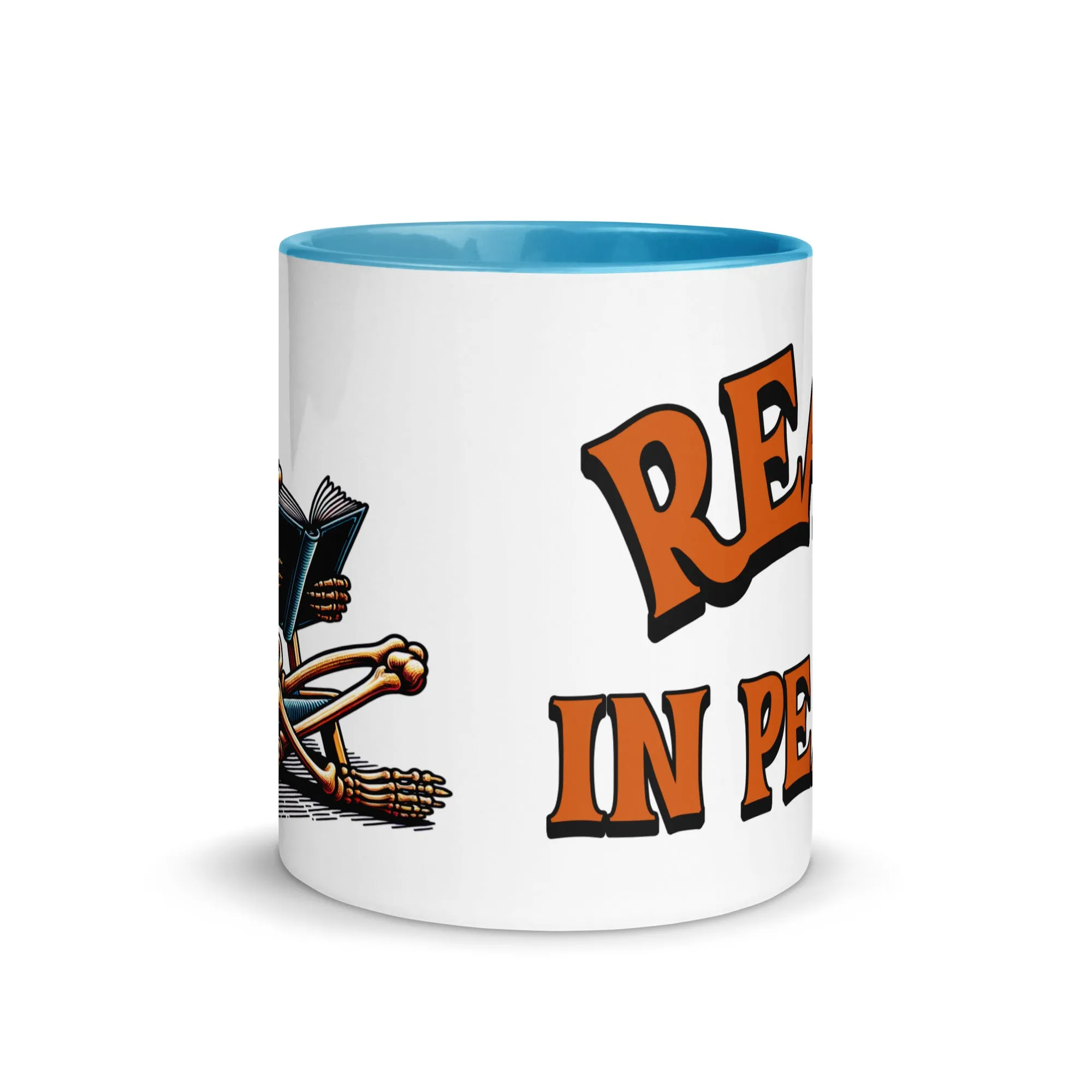Read in Peace Mug with Colour Inside