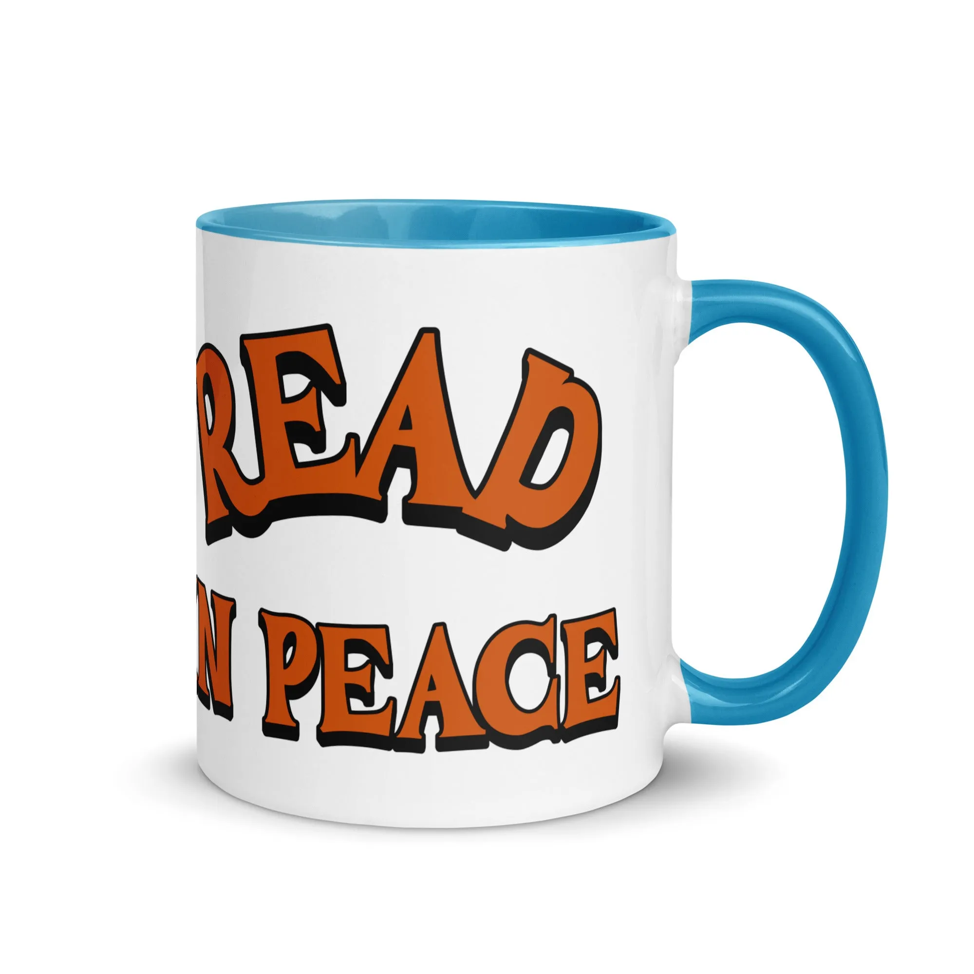Read in Peace Mug with Colour Inside