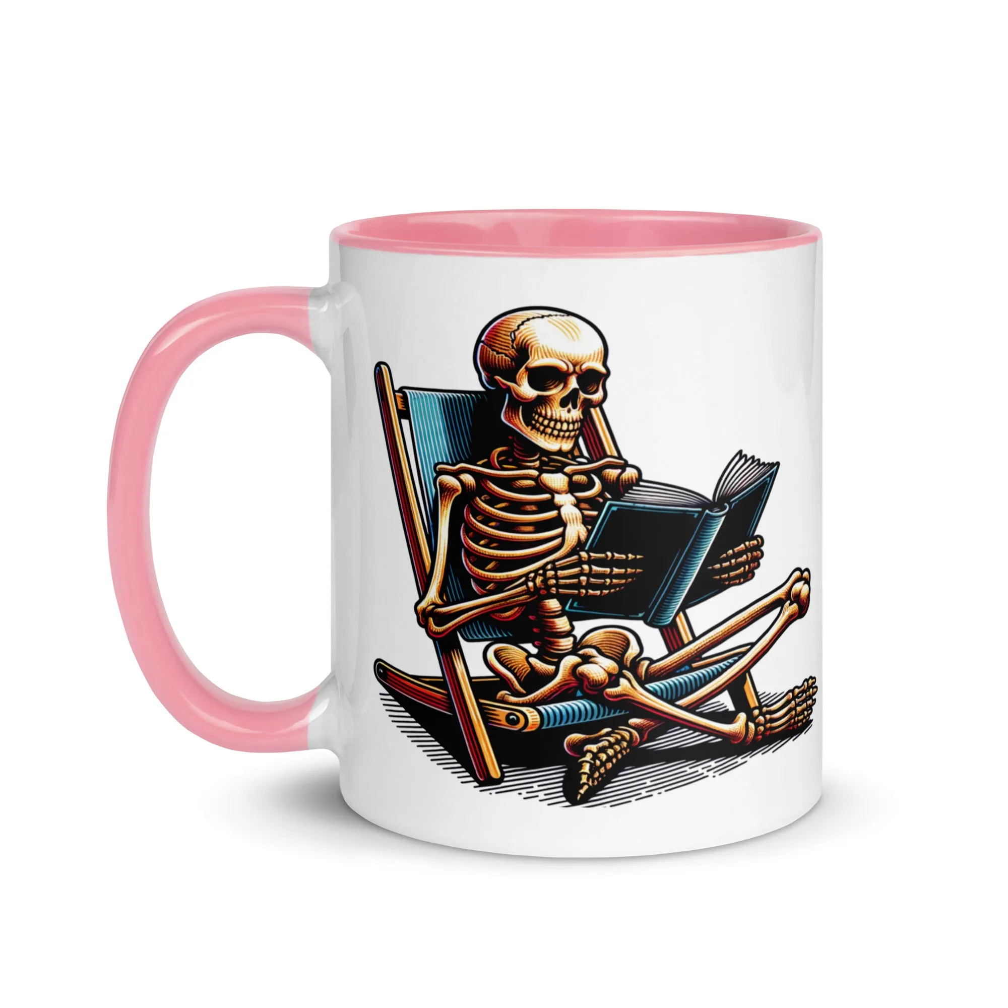 Read in Peace Mug with Colour Inside