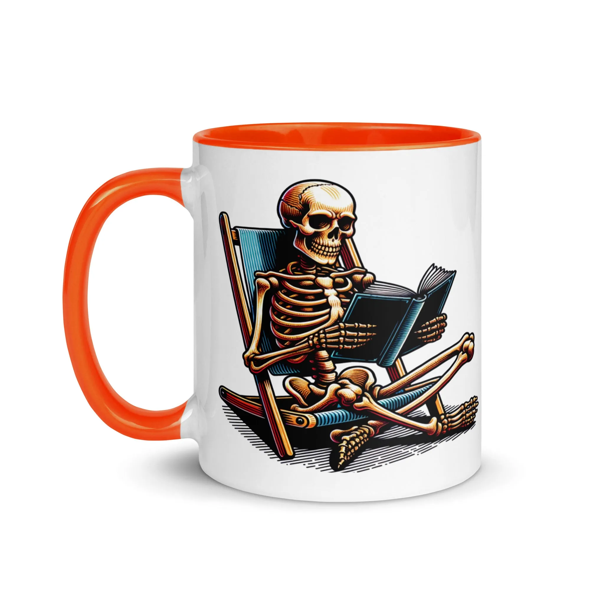 Read in Peace Mug with Colour Inside