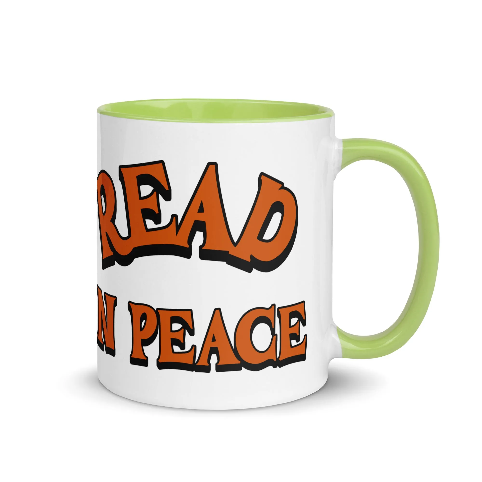 Read in Peace Mug with Colour Inside
