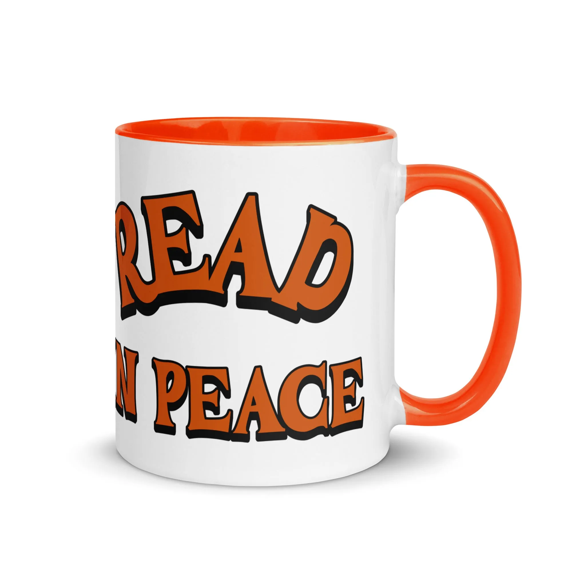 Read in Peace Mug with Colour Inside