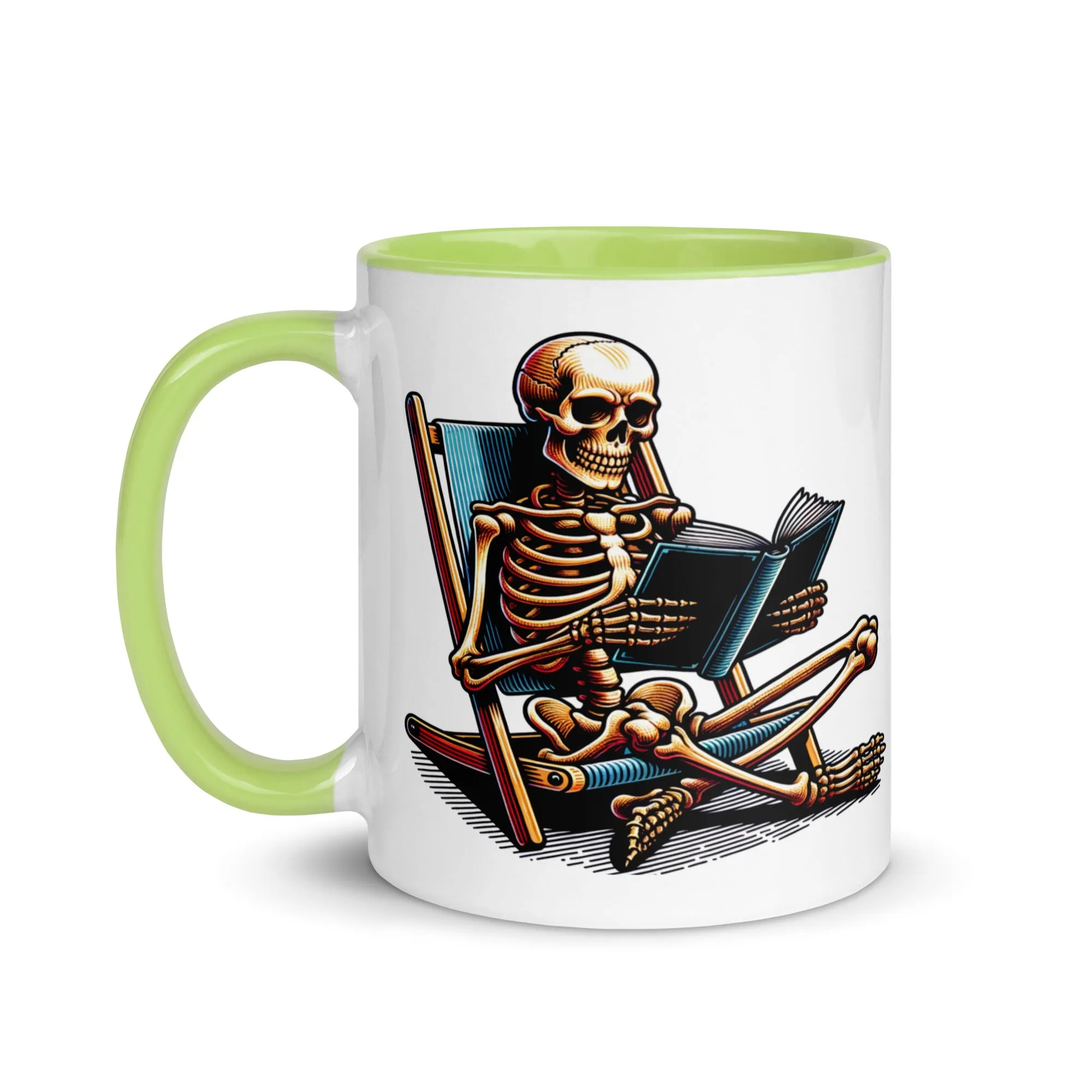 Read in Peace Mug with Colour Inside