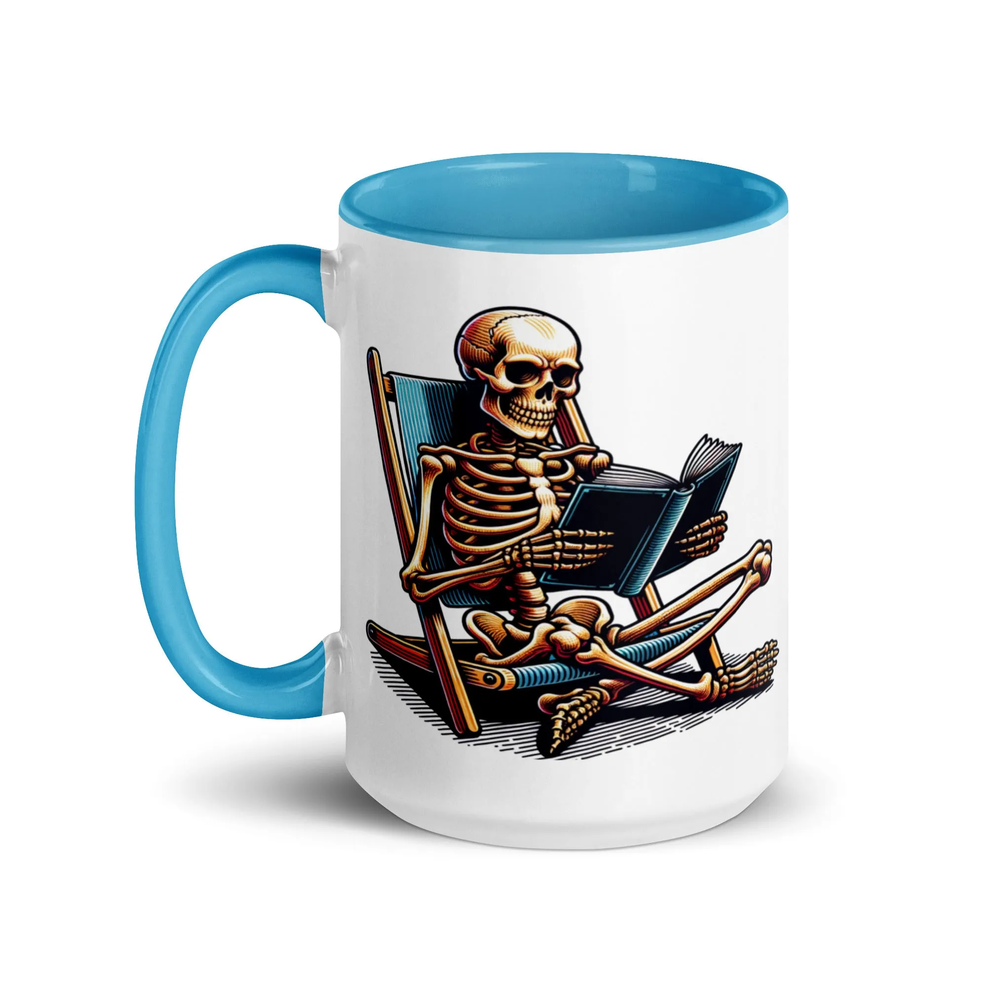Read in Peace Mug with Colour Inside