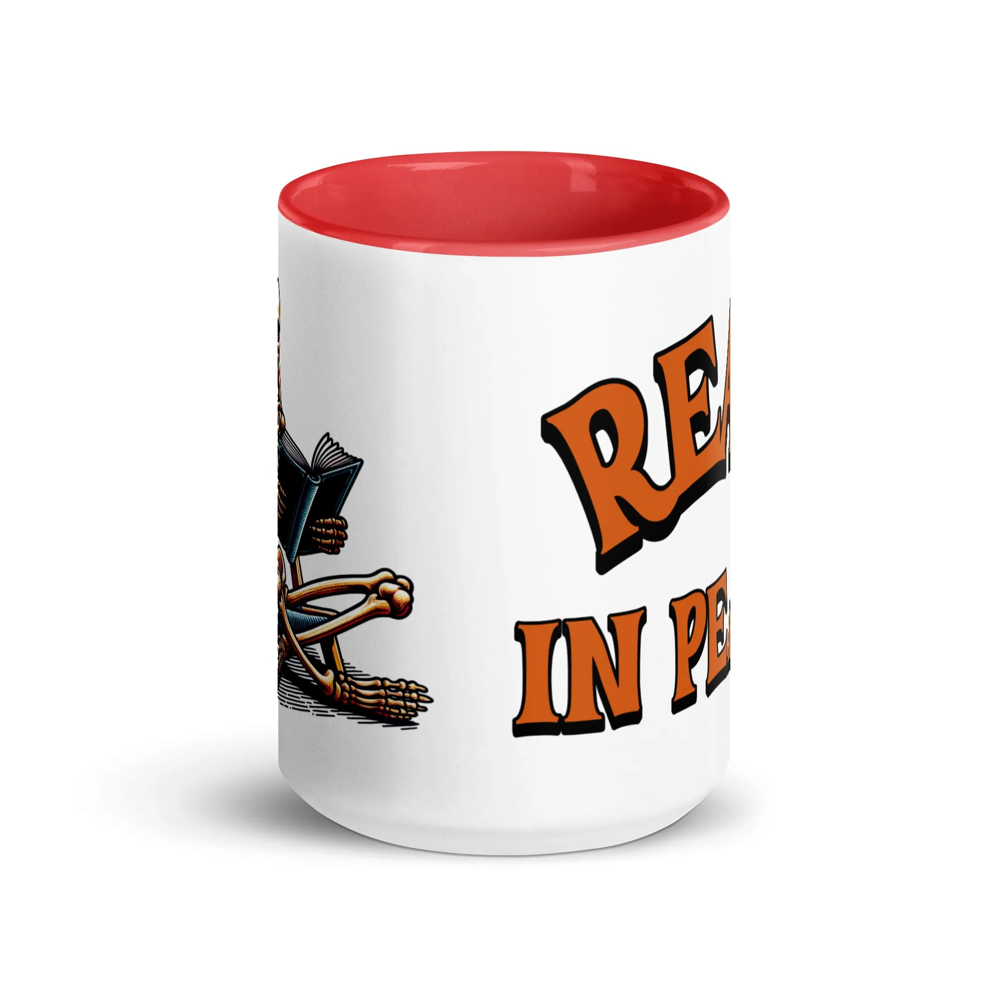 Read in Peace Mug with Colour Inside