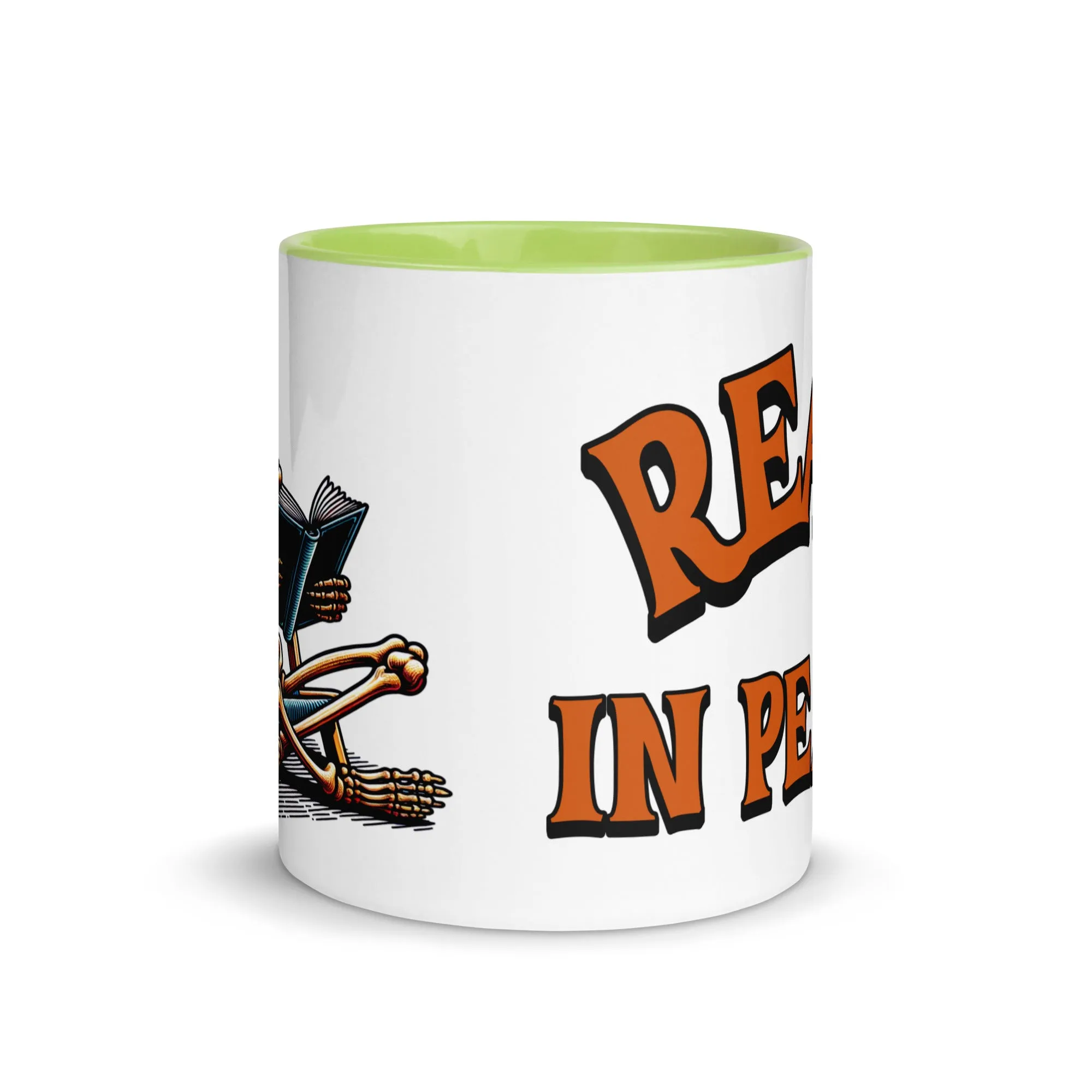 Read in Peace Mug with Colour Inside