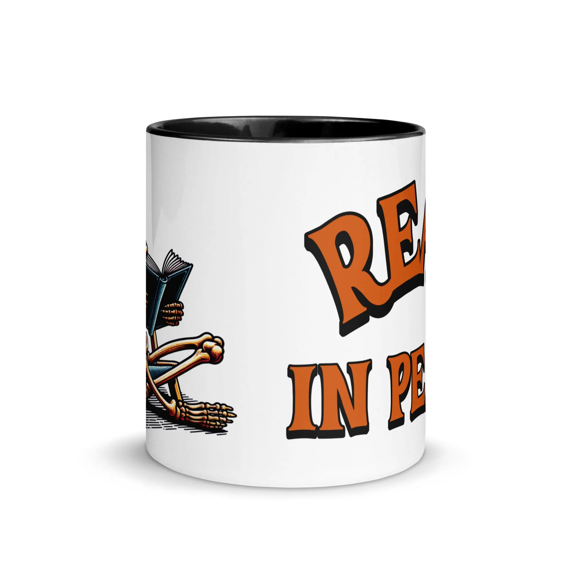 Read in Peace Mug with Colour Inside