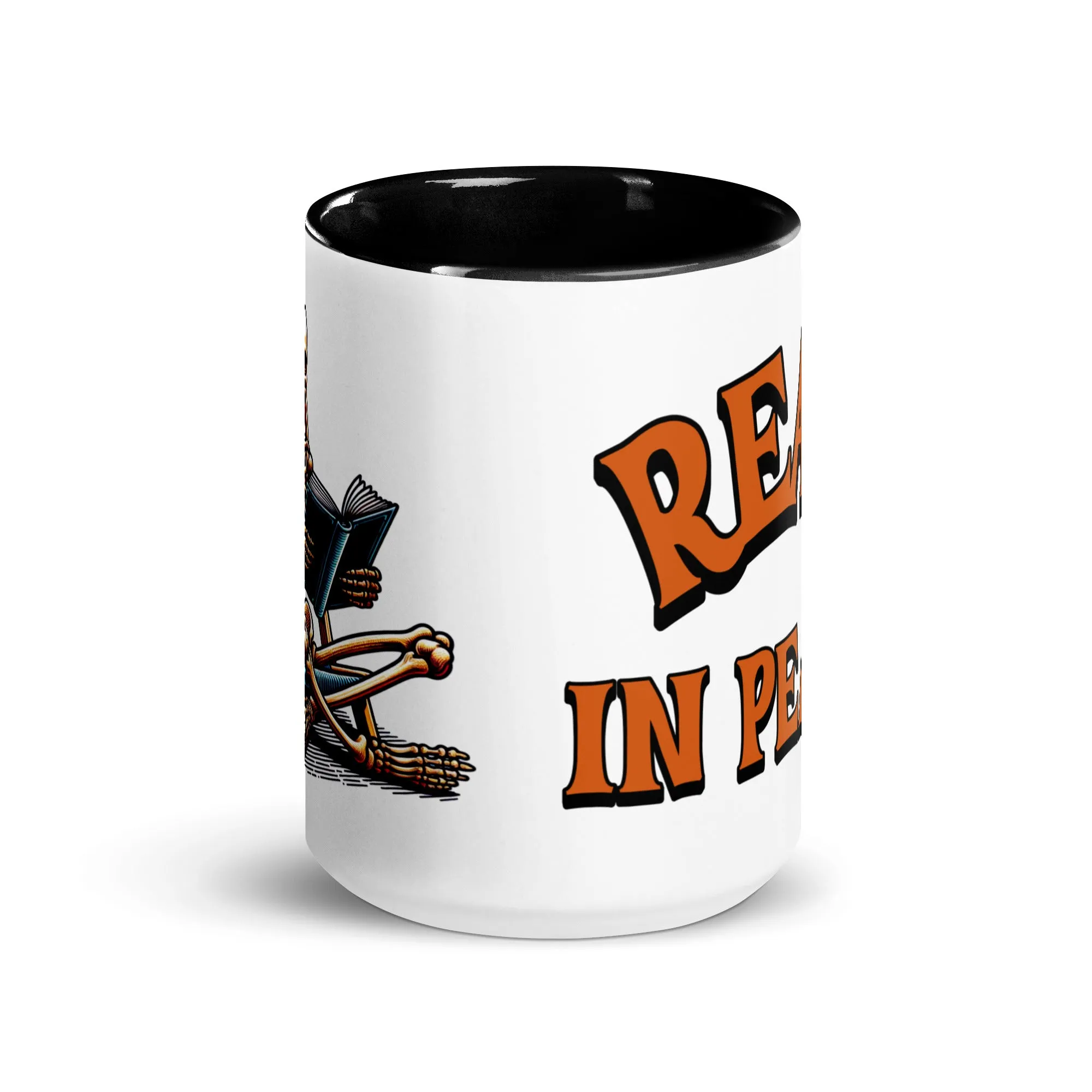 Read in Peace Mug with Colour Inside