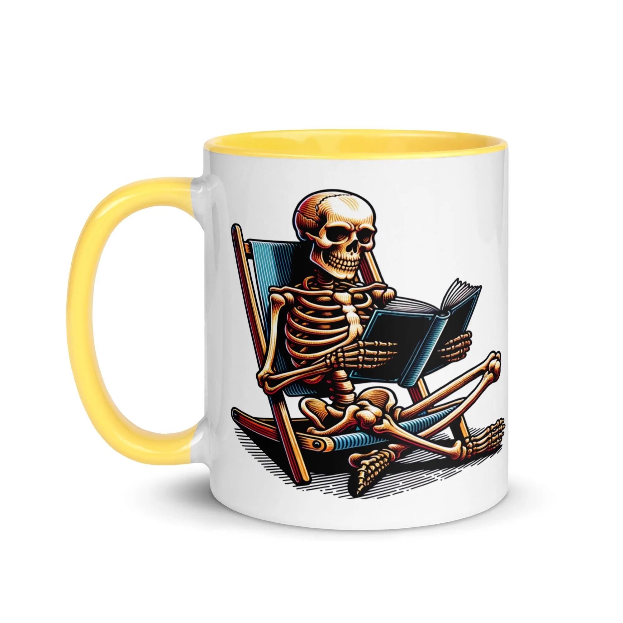 Read in Peace Mug with Colour Inside