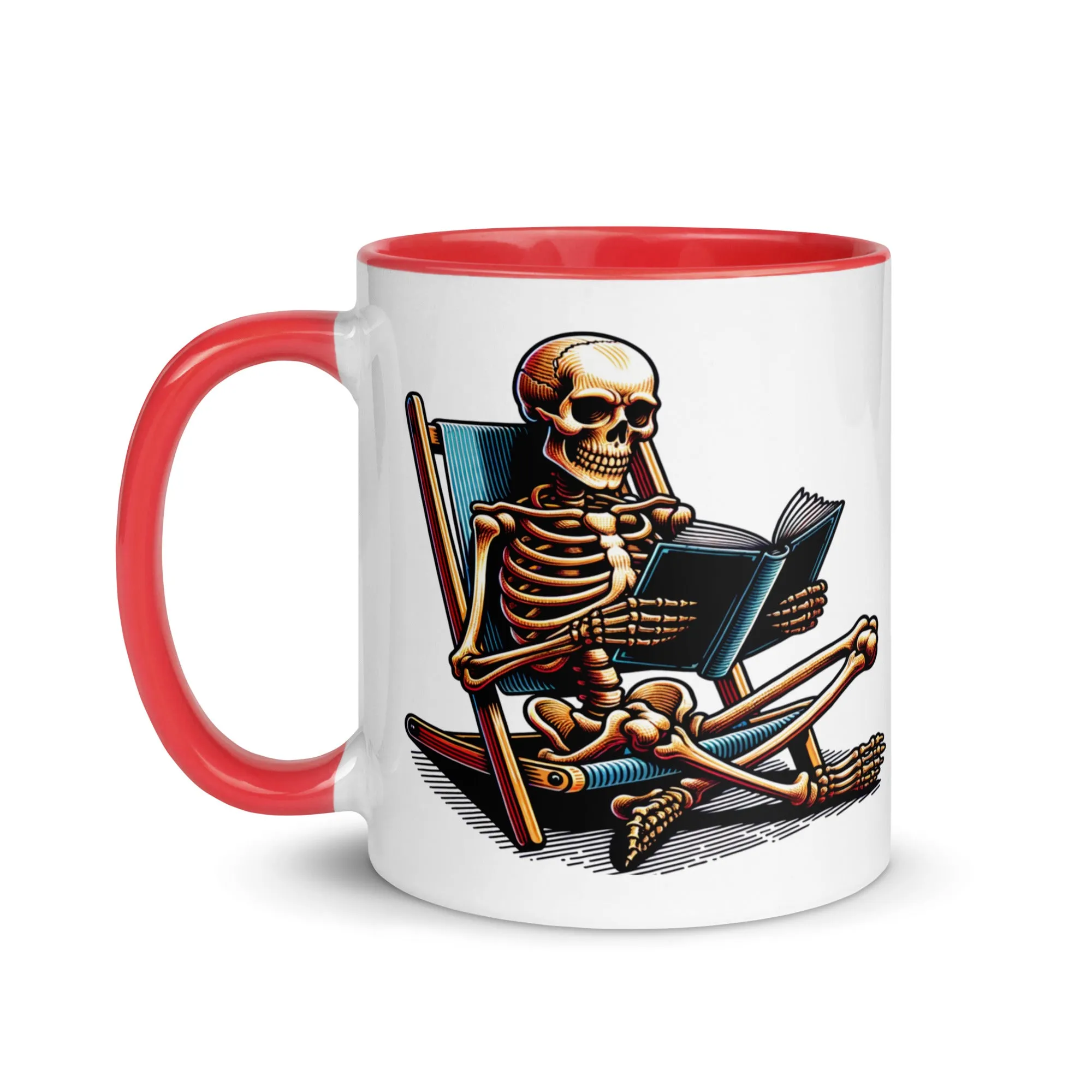 Read in Peace Mug with Colour Inside