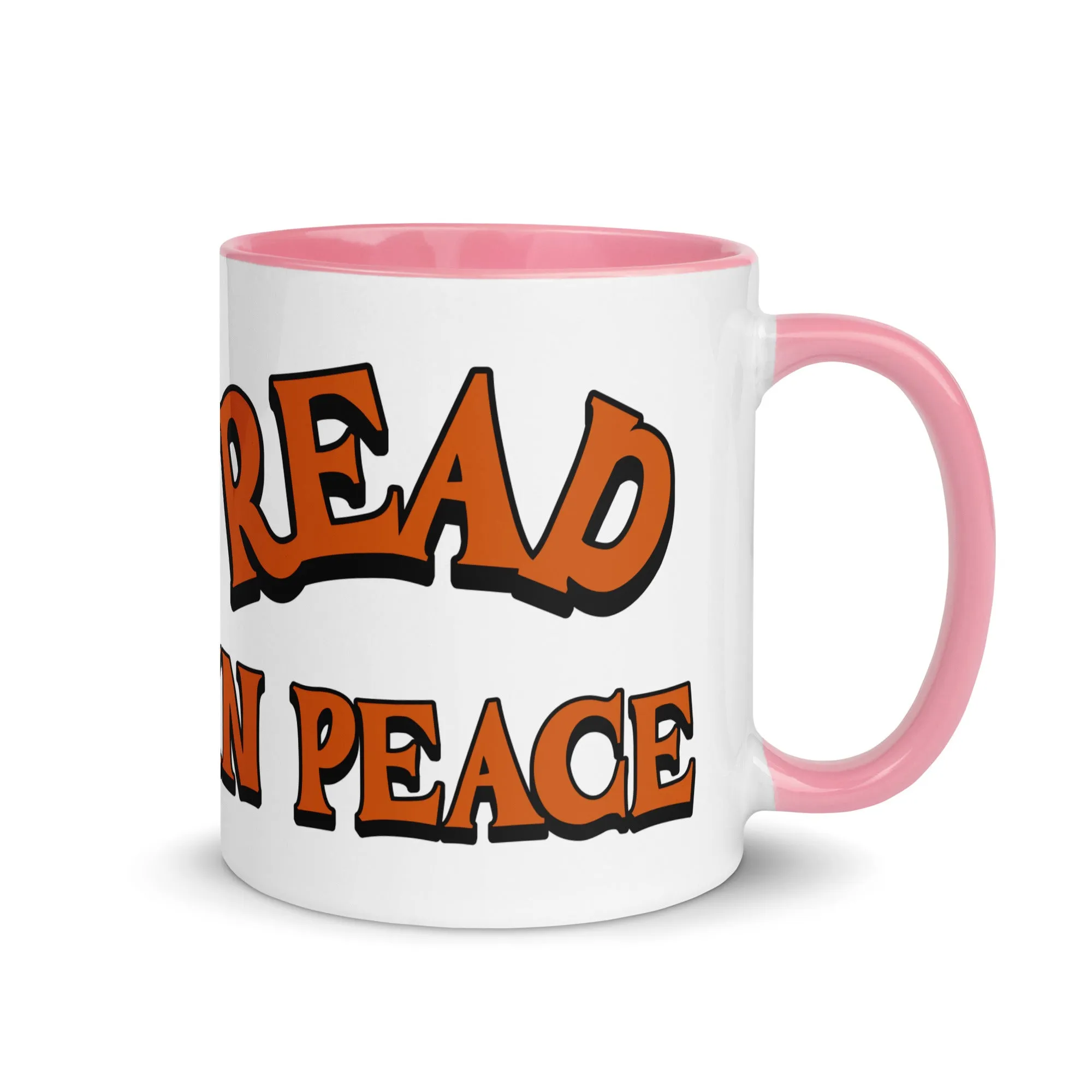 Read in Peace Mug with Colour Inside