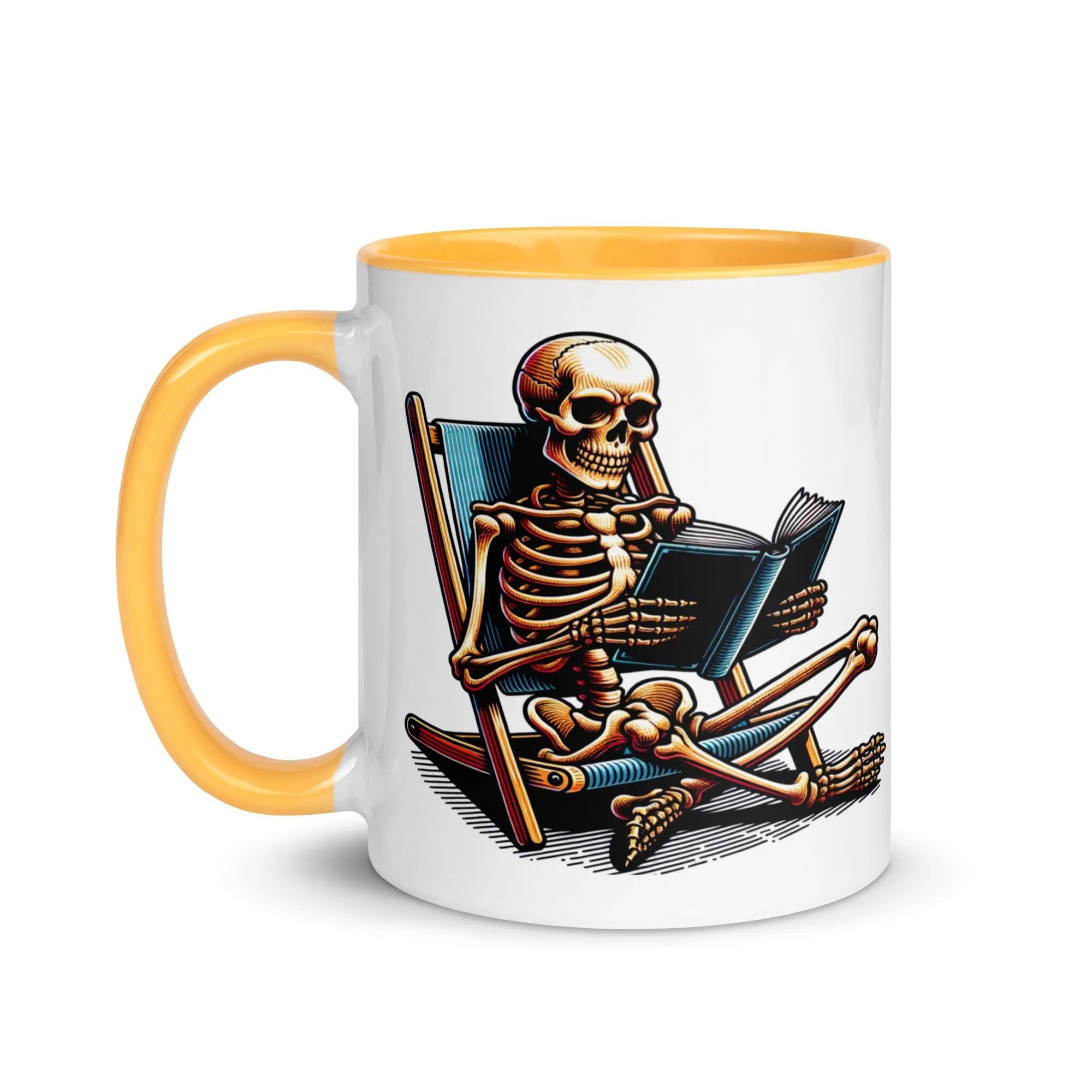 Read in Peace Mug with Colour Inside