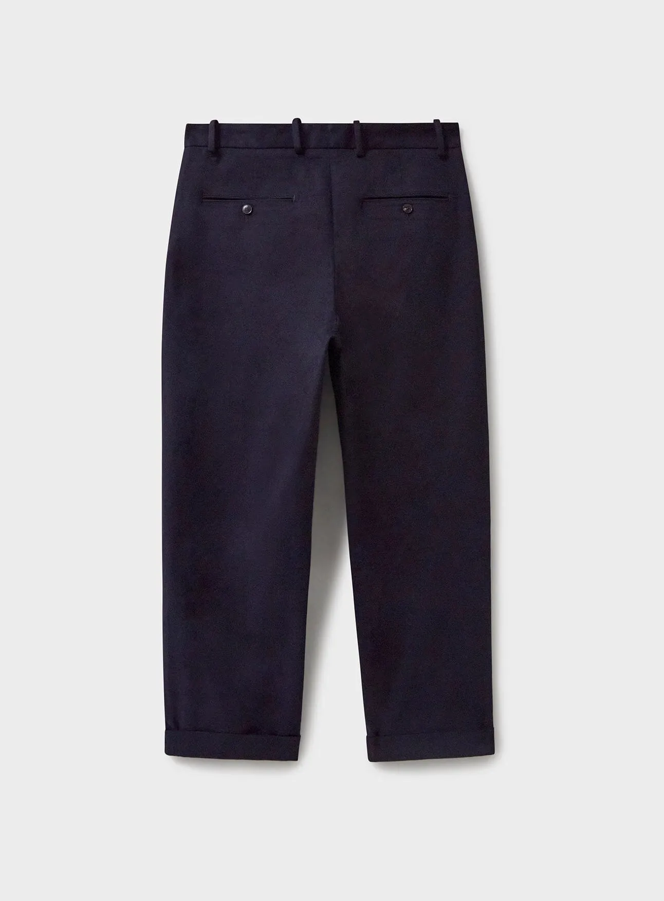 Set 1: Neem Black Bomber Rain Jacket   White Nehru Shirt   Navy Soft Pleated Trousers