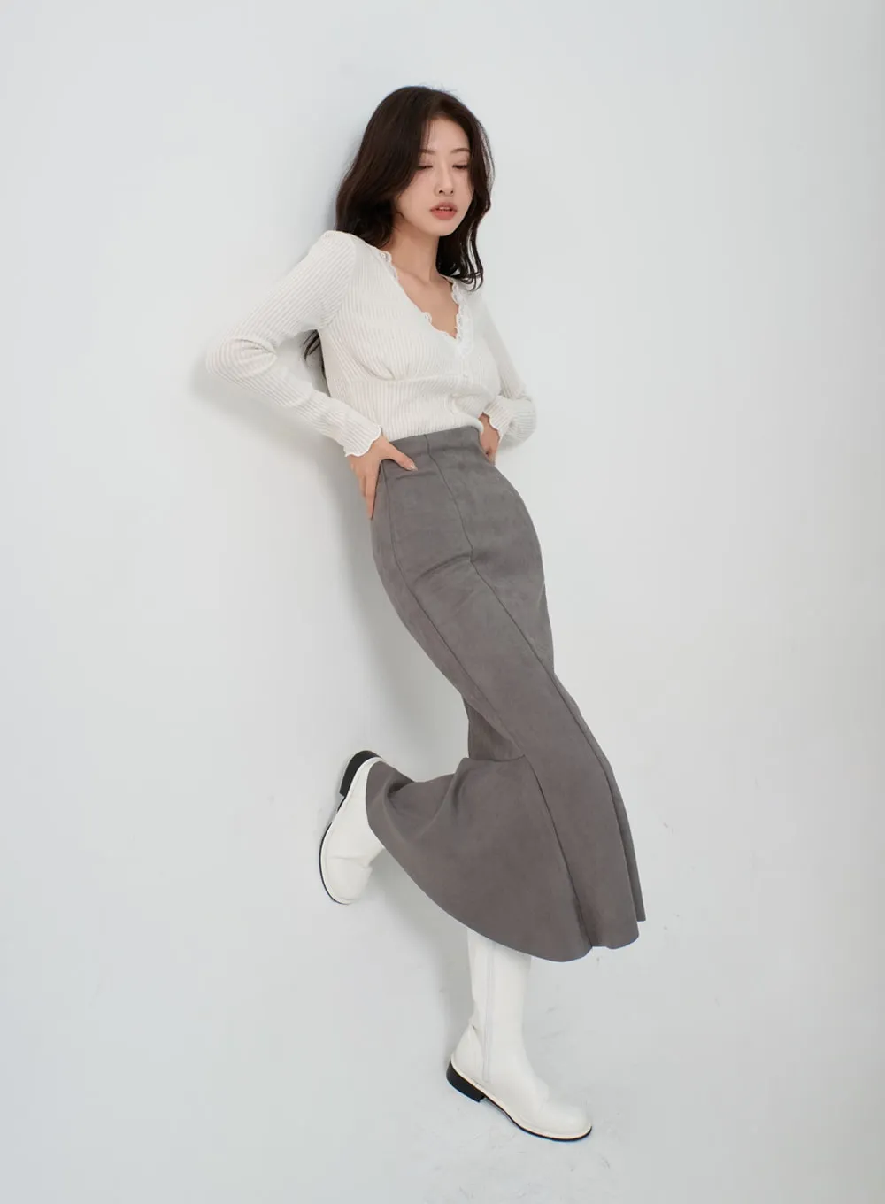 Simple Mermaid Long Skirt IO12
