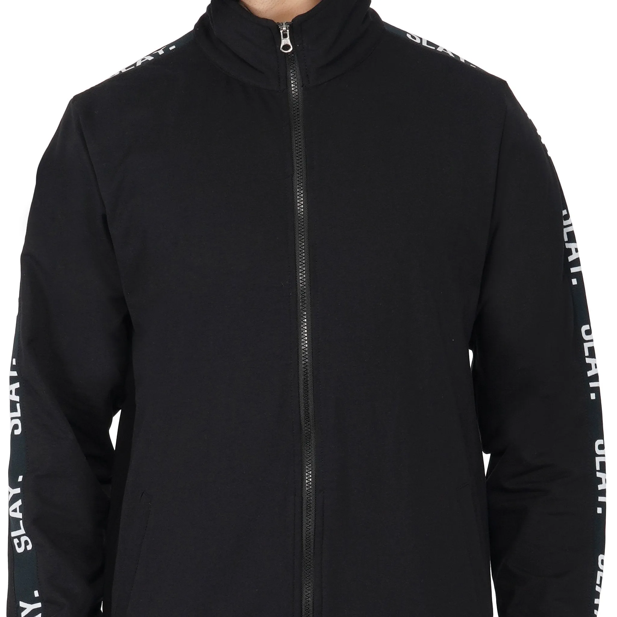SLAY. Classic Men's Limited Edition Black Bomber Jacket