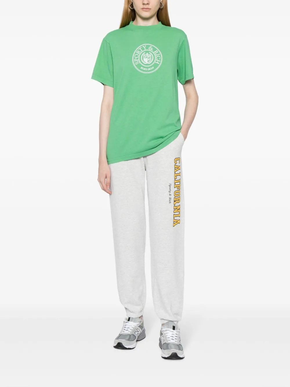 SPORTY & RICH Trousers Grey