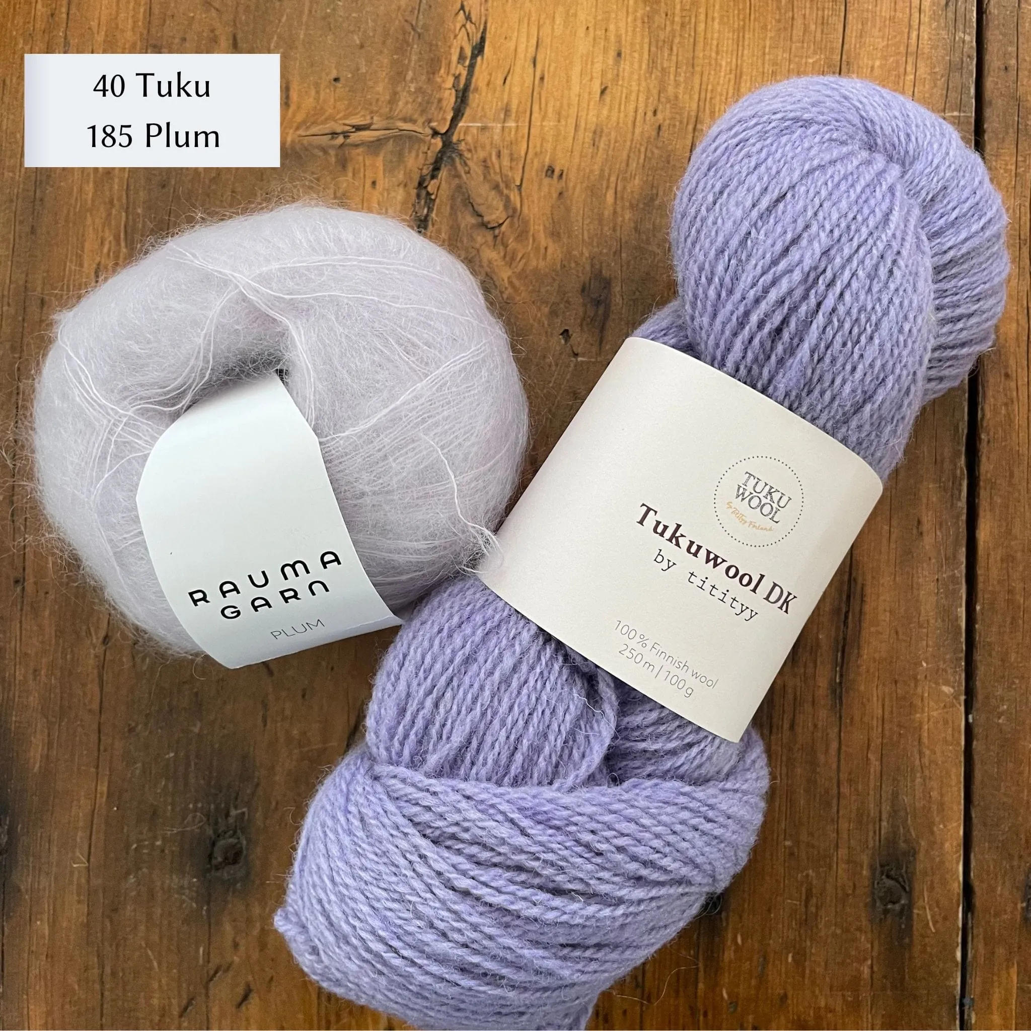 Tuku Warmer by Tiina Huhtaniemi in TukuWool DK and Rauma Plum