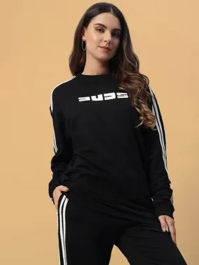 Women's Parka Oversized CO-Ord Set (Black)