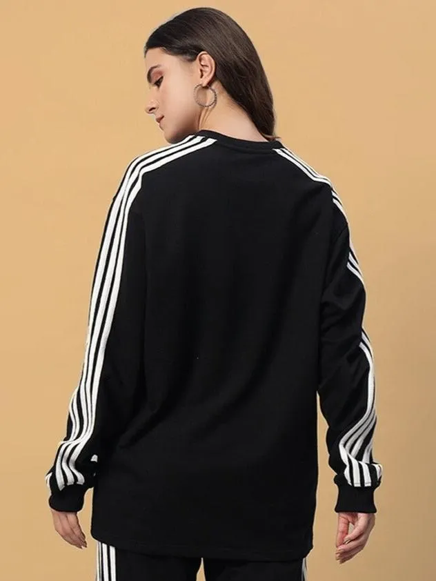 Women's Parka Oversized CO-Ord Set (Black)